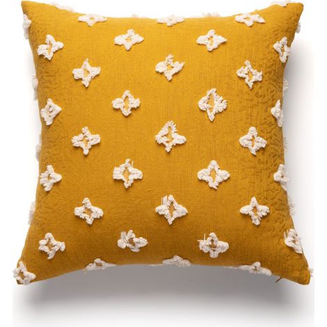 Lot de 2 housses de coussin florales, décoratives, 45x45 cm, pour canapé, chambre, salon.