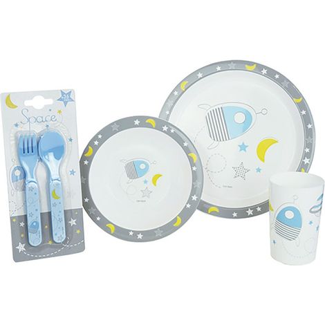 ESPACE LOT DE 4 PCS (VERRE, BOL, COUVERTS ET ASSIETTE) (1/3)