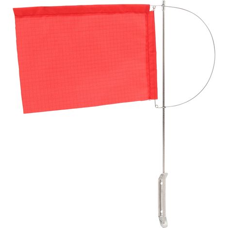 Windanzeiger, einheitliche Mastflagge für Segelboote, rote Edelstahl-Bootsflagge für Segelboote oder Yachten, 185 x 135 mm / 7,28 x 5,31 Zoll (1/5)