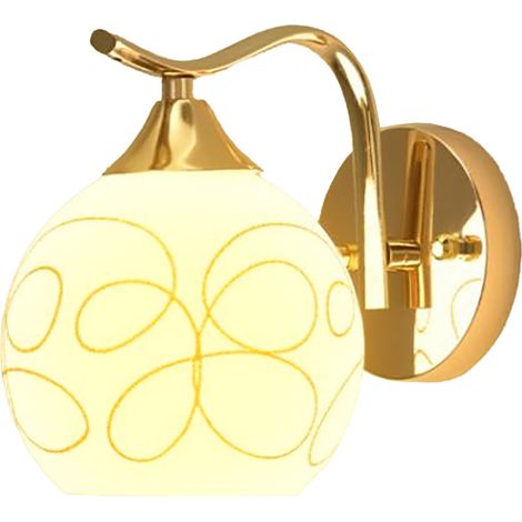 Applique murale LED dorée minimaliste moderne, pour chevet, couloir, chambre à coucher, 111V-240V (1/5)