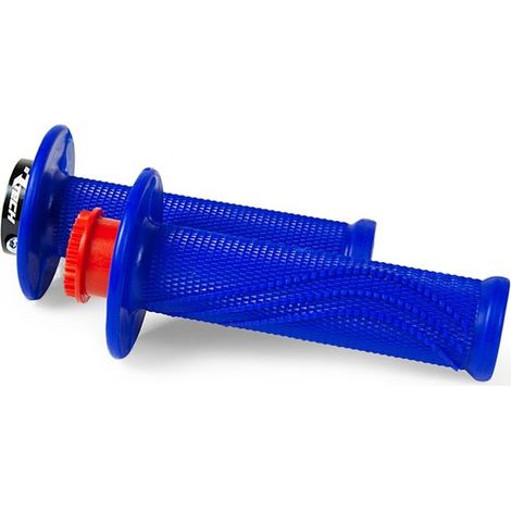 Manopole per moto Racetech R20 Lock-On, blu, 22+25 mm + 8 adattatori (1/2)