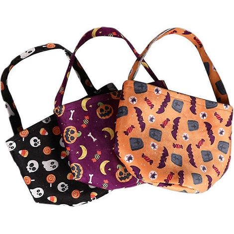 3 Sacs à Bonbons Halloween pour Emballage de Biscuits et Décorations (1/4)