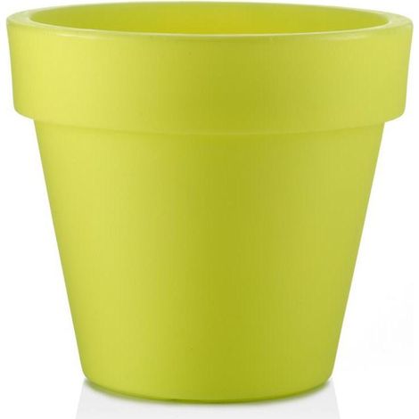 Outdoor Runde Vase "Standard One Essential" aus Kunstoff für Pflanzen und Blumen -30 cm / Antike