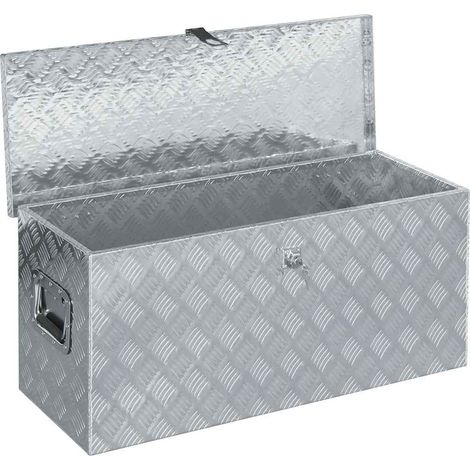 Aluminiumbox 90,5x35x40 cm Silber