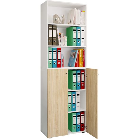 Gabinete de oficina Gabinete de archivos Regal Lona 6f 220x70x40 - VCM