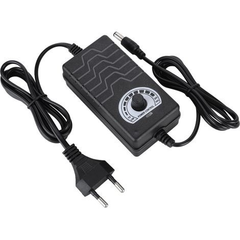 Adaptateur secteur 48 W 2 A 1-24 V à tension réglable avec contrôle de vitesse moteur (prise UE 100-240 V) (1/5)