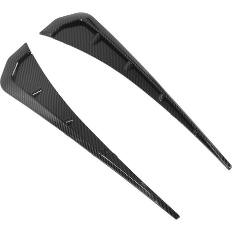 1 paire de garnitures d'ailes latérales universelles pour voiture, motif fibre de carbone ABS (1/5)