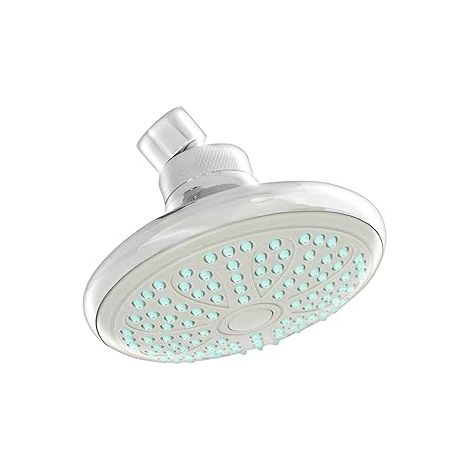 SOFFIONE DOCCIA MONOGETTO IZAR CROMATO Cromo Diam 12,5 cm (125 mm) H 8,8 cm (1/4)