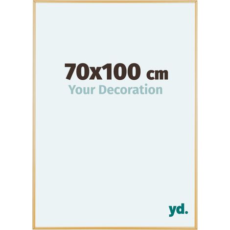 yd. - Cadre photo 70x100 - Or Vintage - Aluminium - Kent