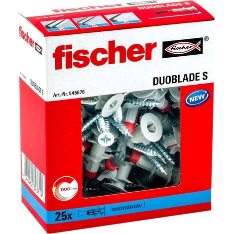 Tacchette FISCHER DuoBlade S con vite - Confezione da 25 unità 545676 (1/5)