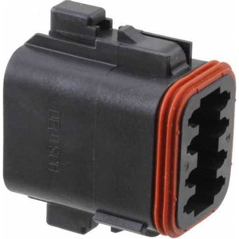 Connettore Serie DT Maschio 8 Vie Nero