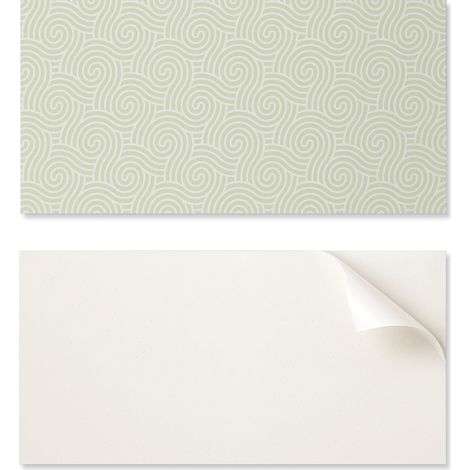 Azulejo decorativo de vinilo para pared de oficina, dise帽o de ondas en espiral, 10x40x20 cm