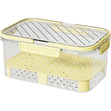 Boîte de conservation alimentaire portable - jaune (1/5)