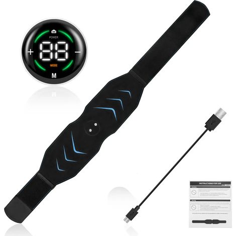 Cintura elettrica dimagrante con stimolazione muscolare per il corpo, strumento per l'allenamento dei muscoli addominali, tonificante e per favorire la perdita di peso, nuova cintura fitness vibrante