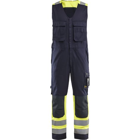 Combinaison de travail sans manches multinormes inhérent - Marine/Jaune fluo XL - FR(50) - SE(C56) - Courtes