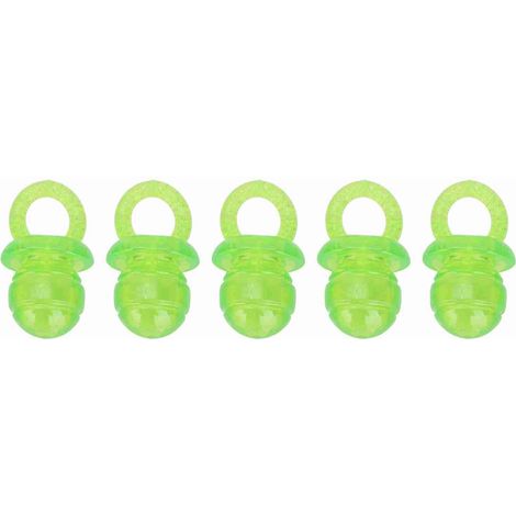 Set mit 5 interaktiven, schnullerförmigen Beißringen für Hunde (grün) (1/5)