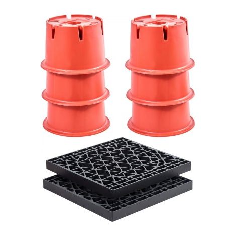 Bloc de Nivellement pour Camping-car 6PCs avec 2 Patins (1/5)
