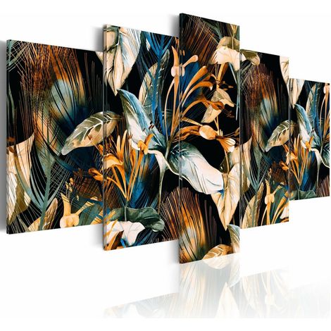 Tableau jardin de la jungle - 100 x 50 cm (1/4)