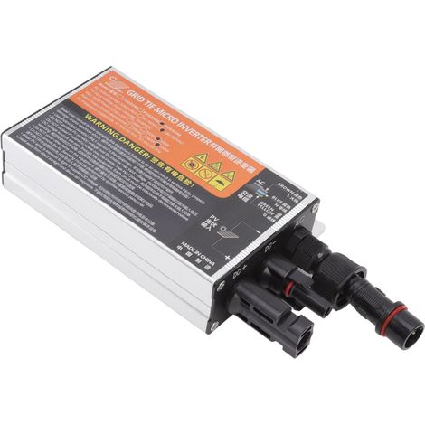 Onduleur solaire miniature raccordé au réseau 18-60 V à haut taux de conversion, étanche, pour systèmes de production d'énergie AC220V 350W (1/5)