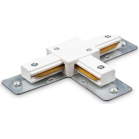 Briloner Connettore a T estensione per binario 230V 13,5cm forma a T bianco - Accessorio soggiorno sala da pranzo cucina ufficio