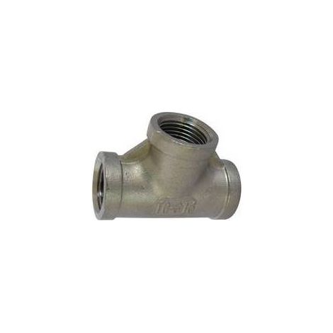 TEE A 90° F. F. F. ACCIAIO INOX Misura: 1"