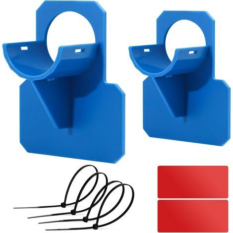 Support de tuyau de piscine hors sol, support de tuyau de piscine pour maintenir le tuyau en place, support de tuyau de filtre de piscine 2 pièces (bleu) (1/5)