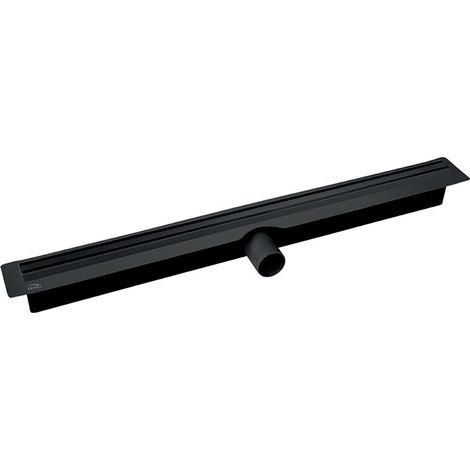 Lineare Ablaufrinne 100 cm Schwarz Slim COS710D (1/3)