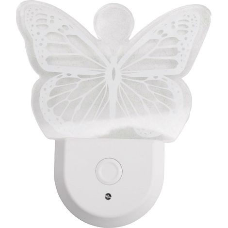 Veilleuse papillon pour enfants, à brancher, couleur changeante, idéale pour la décoration de chambre d'enfant et les cadeaux d'anniversaire (prise américaine).