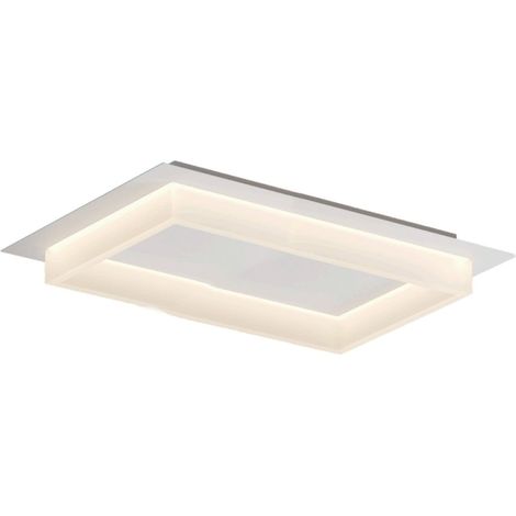 Plafonnier led redo group perimetro 980 982 led cct 2100lm 70x35 plafonnier rectangulaire moderne, finition métal blanc (1/4)