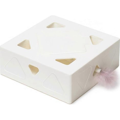 Jouet Électronique Automatique pour Chats avec Plume Remplacement - Cadeau pour Chat d'Intérieur (1/4)