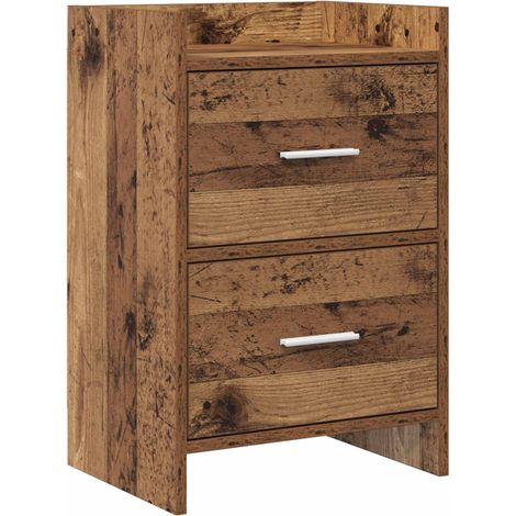 Bedside Tables Old Wood 40 x 30 x 60 cm Engineered Wood vidaXL (1/5)
