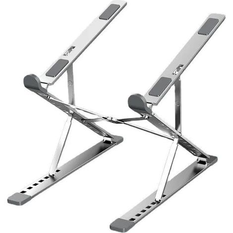 JSSEVN - Foldable and Adjustable Aluminum Stand for Laptop and Tablet (1/5)