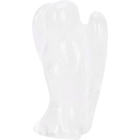 Magnifique sculpture d'ange en cristal de quartz transparent naturel, chargée d'énergie curative (02) (1/5)