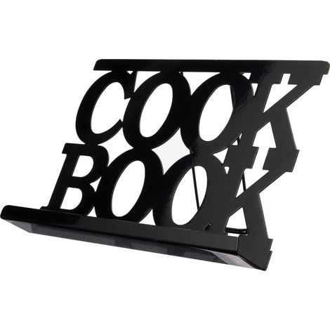 Support de Livre de Cuisine en Émail Noir (1/5)