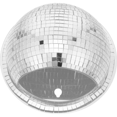 Wandvase in Silberner Kugelform Retro Disco aus Acryl und