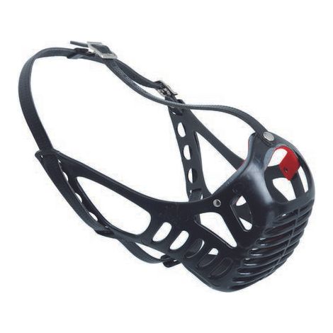 Croci Museruola cane, Museruola Cane Regolabile, Cestino per il viso in plastica, Contro Morsi, Antiabbaio, 52 CM