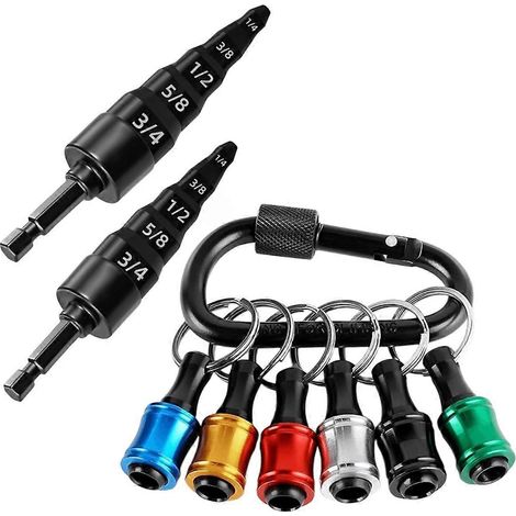 Kit de réparation d'outils de sertissage 8 pièces avec porte-embout, outil de sertissage 5 en 1 pour tuyaux en cuivre 1/4 pouce (1/5)