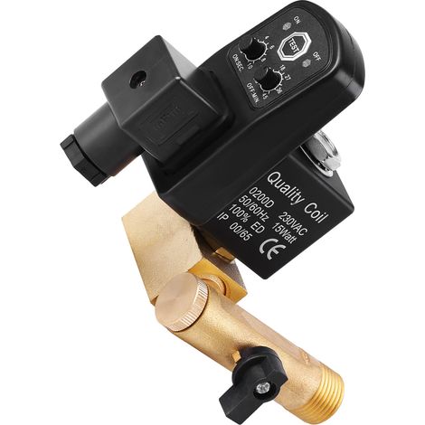 Vanne de vidange électronique automatique G1/2 DN15 pour compresseur d'air (230V AC) (1/5)
