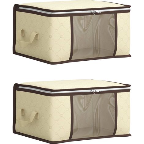 Maison Exclusive - Scatola di stoccaggio con finestra laterale trasparente 2 pz (1/5)