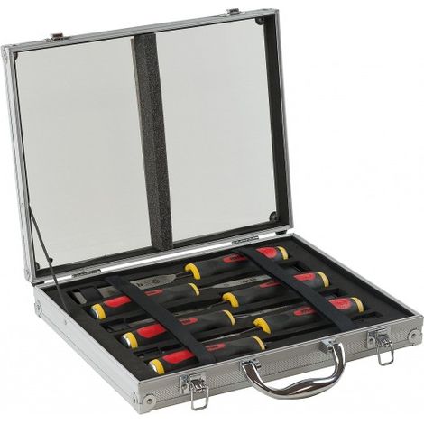 MOB - Mallette alu 6 ciseaux sculpteur manche NERTECH (1/4)