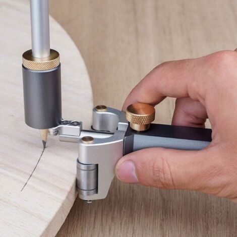 Boussole de Travail du Bois Outil de traçage en Bois à Jauge de traçage en Aluminium Outil De Traçage d'arc Linéaire 130 mm