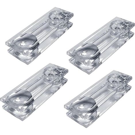 Lot de 4 poignées/lestes transparents pour cordon de store ou chaînette de rideau Accessoire de sécurité et de tension (1/5)