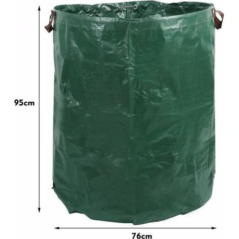 royaluxe - Sac à feuilles, jardin, sac à feuilles mortes avec poignée sac de collecte de feuilles de litière Extérieur (1/4)