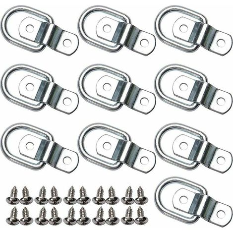Anneau De Montage Anneaux D'arrimage et Taquet Anneau Crochet Traction D'Arrimage Attelage Anneau D'arrimage(10 PCS) (1/5)