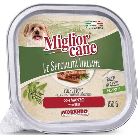 MIGLIOR CANE SPECIALITÀ PATE DA 150 GR AL MANZO