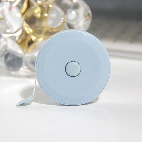 Mini-mètre ruban rétractable universel — 1,5 m / 59 pouces, double graduation, blocage par bouton