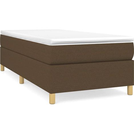 Maison Exclusive - Boxspringbettgestell Dunkelbraun 100x200 cm St (1/5)