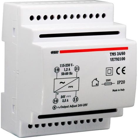 Vemer tms 24/60 alimentatore 60w 115-230/24vdc 2,5a 4m ve792100