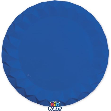 Big Party Sottopiatti Carta Diamant D 32 Cm Blu Cf 6 Pz