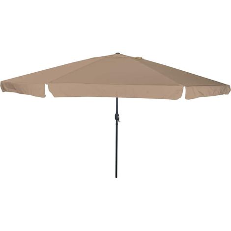 Garten-Sonnenschirm Taupe 394 x 394 x 248 cm